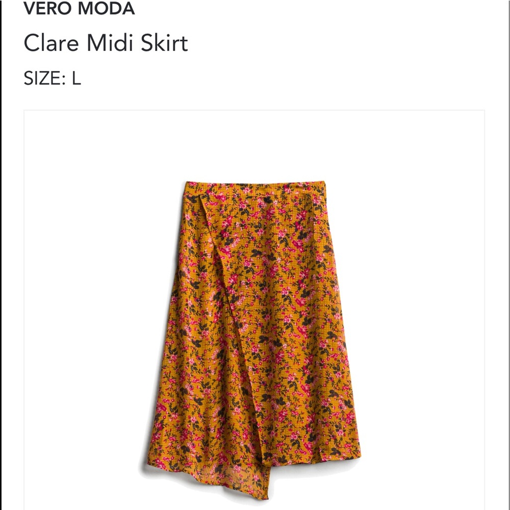Stitch Fix Vero Moda midi skirt size Large